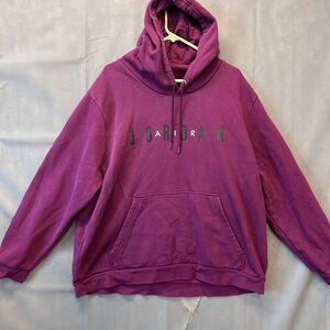 Jordan Hoodie Men’s Size 3XL Purple PulloverLong Sleeve Kangaroo Pocket Casual